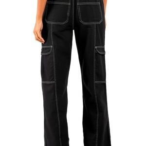 Loose cargo pant denim black size 28  brand name RSQ along with tag